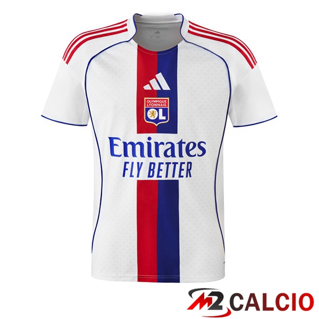 Maglie Calcio Lione OL Prima Bianco 2025/2026