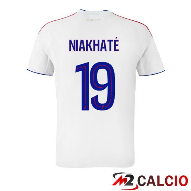 Maglie Calcio Lione OL (NIAKHATÉ 19) Prima Bianco 2025/2026