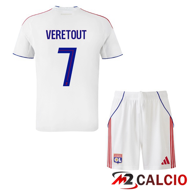 Maglie Calcio Lione OL (TOLISSO 8) Bambino Prima Bianco 2025/2026