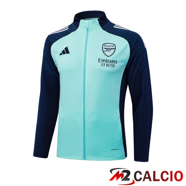 Giacca Calcio Arsenal Verde Blu Reale 2025/2026