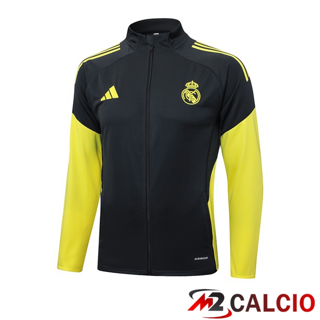 Giacca Calcio Real Madrid Blu Reale Giallo 2025/2026