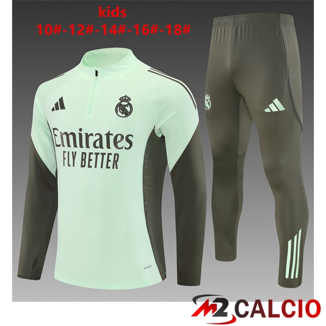 Insieme Tuta Calcio Arsenal Bambino Verde 2025/2026