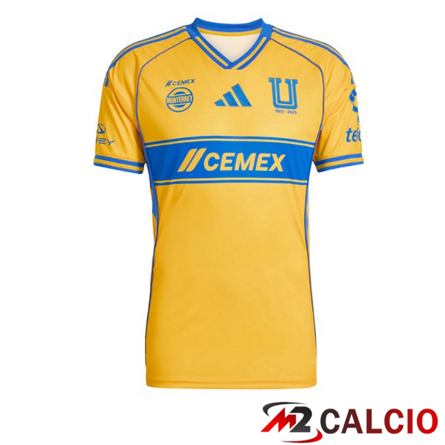 Maglie Calcio Tigres UANL Prima Giallo 2025/2026