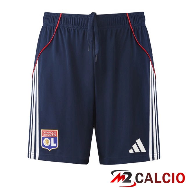 Pantaloncini Calcio Lione OL Seconda Blu Reale 2025/2026