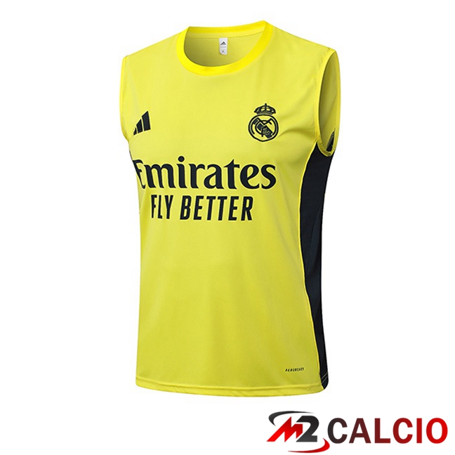 Canotta Allenamento Real Madrid Giallo 2025/2026