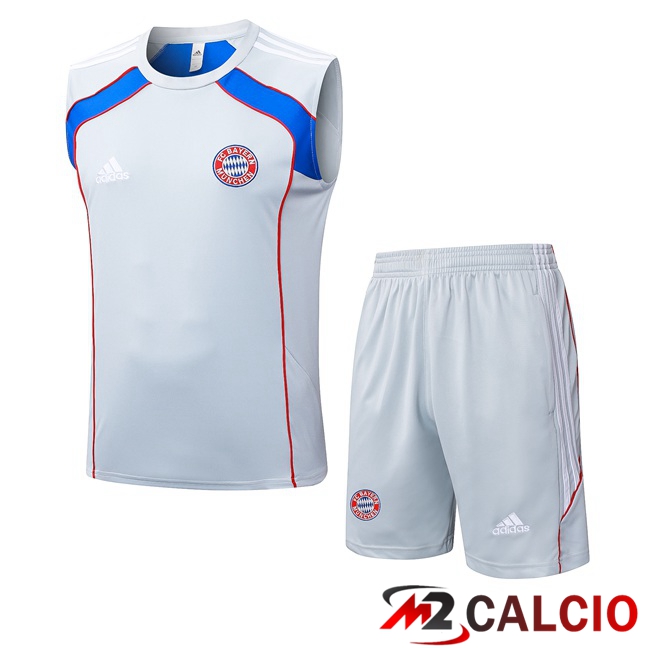 Canotta Allenamento Bayern Monaco + Pantaloncini Bianco 2025/2026