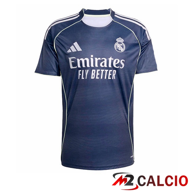 Maglie Calcio Real Madrid Seconda Blu Reale 2025/2026