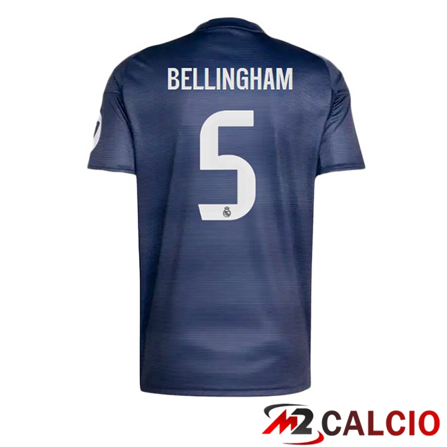 Maglie Calcio Real Madrid (Bellingham 5) Seconda Blu Reale 2025/2026