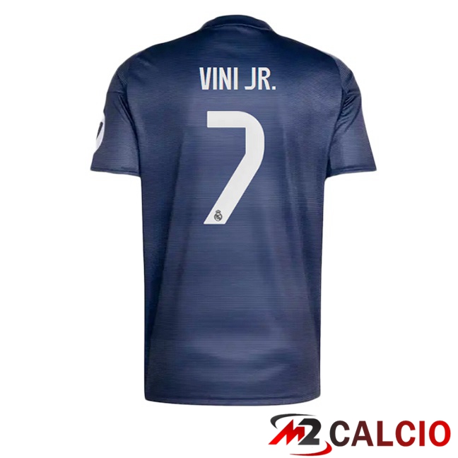 Maglie Calcio Real Madrid (Vini Jr. 7) Seconda Blu Reale 2025/2026