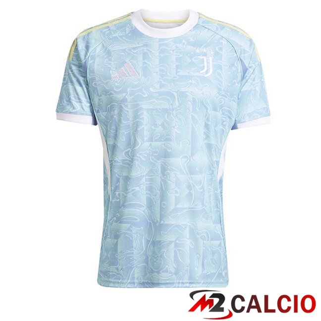 Maglie Calcio Juventus Seconda Blu Bianco 2025/2026