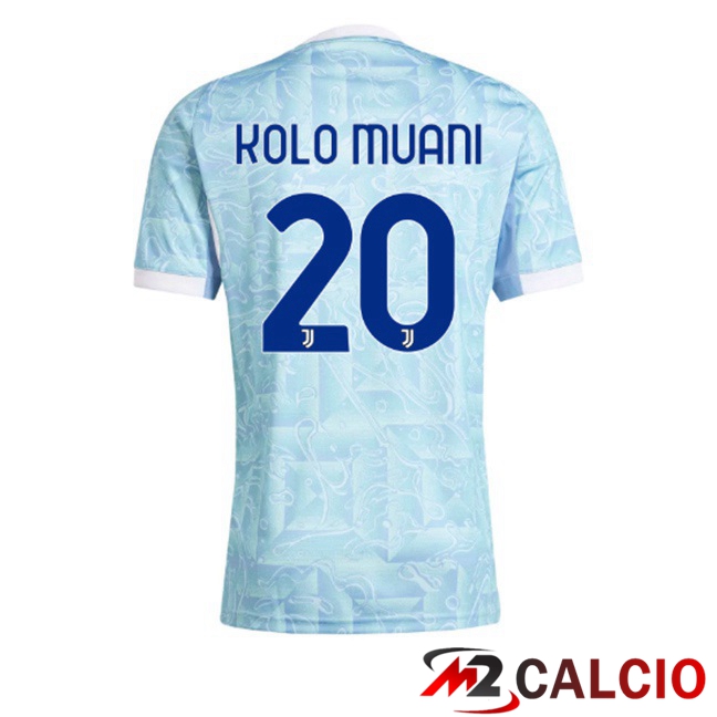 Maglie Calcio Juventus (KOLO MUANI 20) Seconda Blu Bianco 2025/2026
