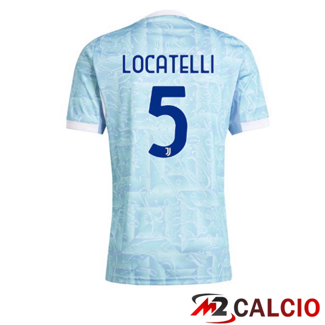 Maglie Calcio Juventus (LOCATELLI 5) Seconda Blu Bianco 2025/2026