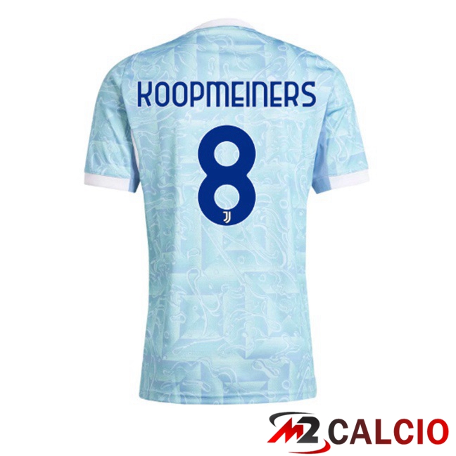 Maglie Calcio Juventus (KOOPMEINERS 8) Seconda Blu Bianco 2025/2026