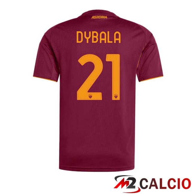 Maglie Calcio AS Roma (DYBALA 21) Prima Rosso 2025/2026