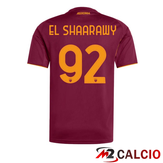Maglie Calcio AS Roma (EL SHAARAWY 92) Prima Rosso 2025/2026
