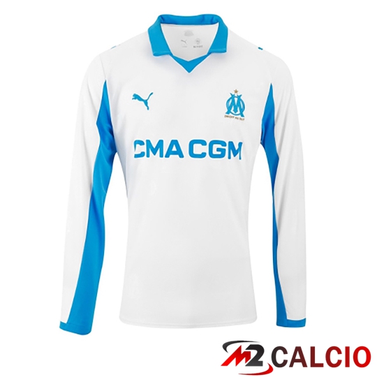 Maglie Calcio Marsiglia OM Manica Lunga Prima 2025 2026