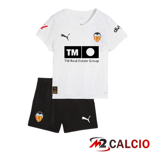 Maglie Calcio Valencia CF Bambino Prima Bianco 2025/2026