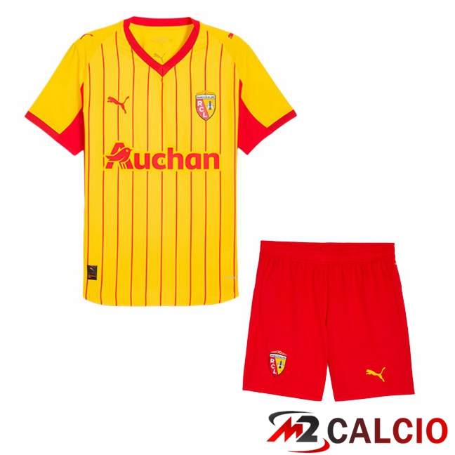 Maglie Calcio RC Lens Bambino Prima Giallo 2025/2026