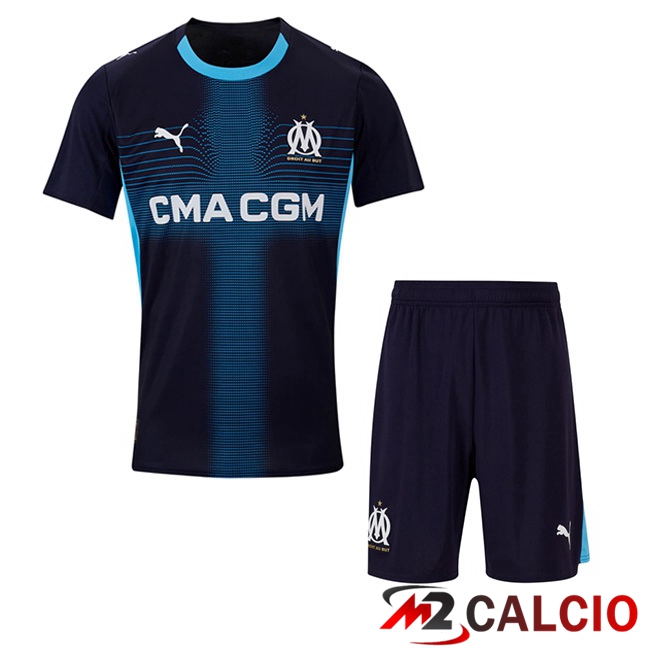 Maglie Calcio Marsiglia OM Bambino Seconda Blu Reale 2025/2026