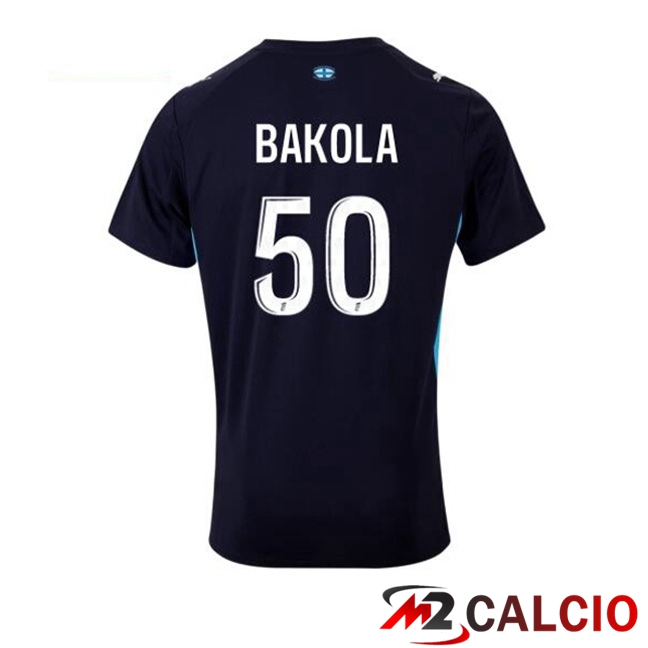 Maglie Calcio Marsiglia OM (BAKOLA 50) Seconda Blu Reale 2025/2026
