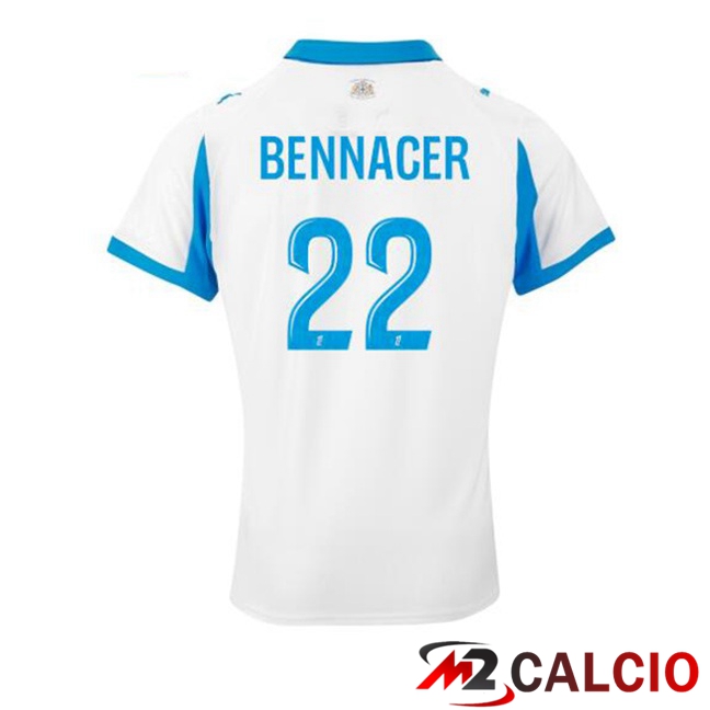 Maglie Calcio Marsiglia OM (BENNACER 22) Prima Bianco 2025/2026