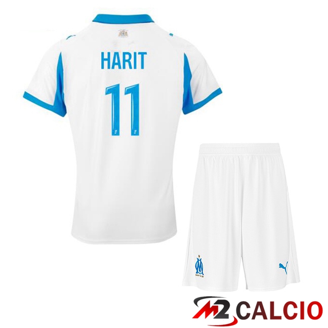 Maglie Calcio Marsiglia OM (HARIT 11) Bambino Prima Bianco 2025/2026