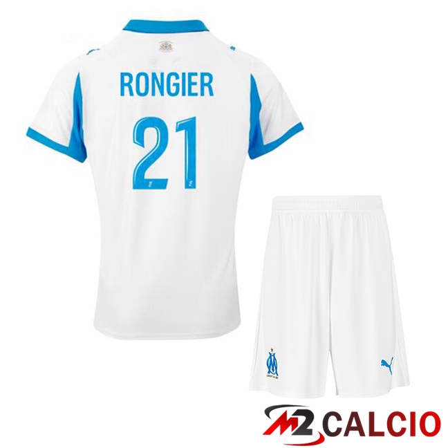 Maglie Calcio Marsiglia OM (RONGIER 21) Bambino Prima Bianco 2025/2026