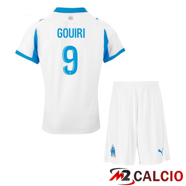 Maglie Calcio Marsiglia OM (GOUIRI 9) Bambino Prima Bianco 2025/2026