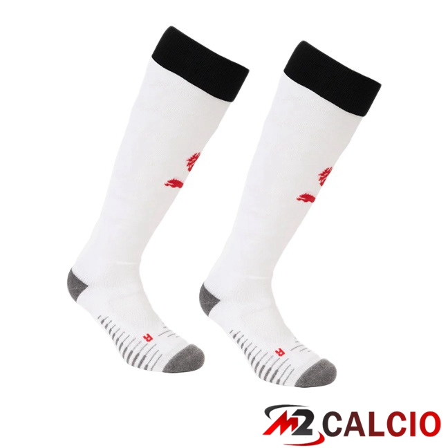 Calzini Calcio AC Milan Seconda Bianco 2025/2026