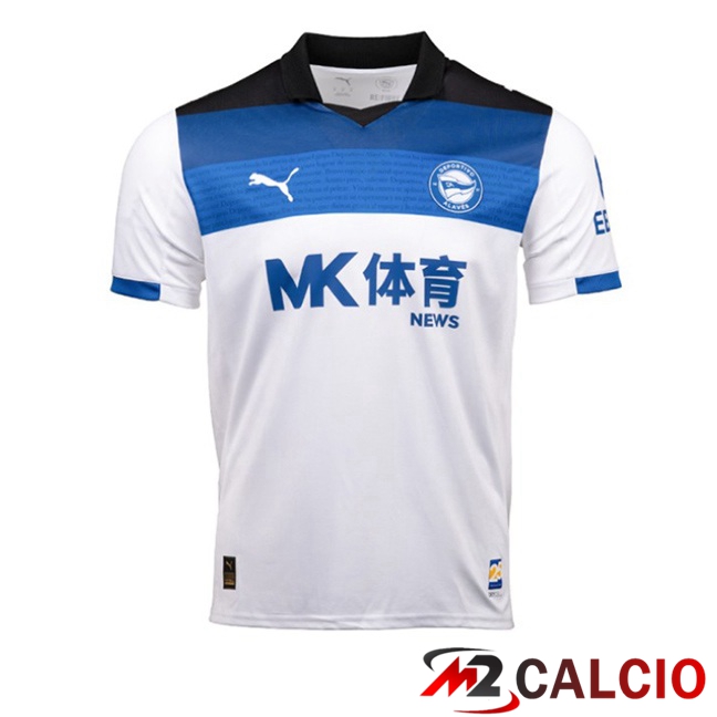 Maglie Calcio Deportivo Alaves Seconda Bianco Blu 2025/2026