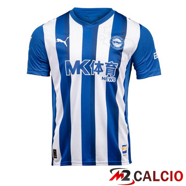 Maglie Calcio Deportivo Alaves Prima Blu Bianco 2025/2026