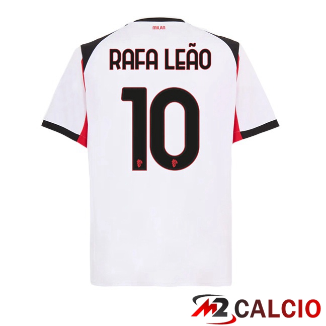 Maglie Calcio AC Milan (Rafa Leão 10) Seconda Bianco 2025/2026