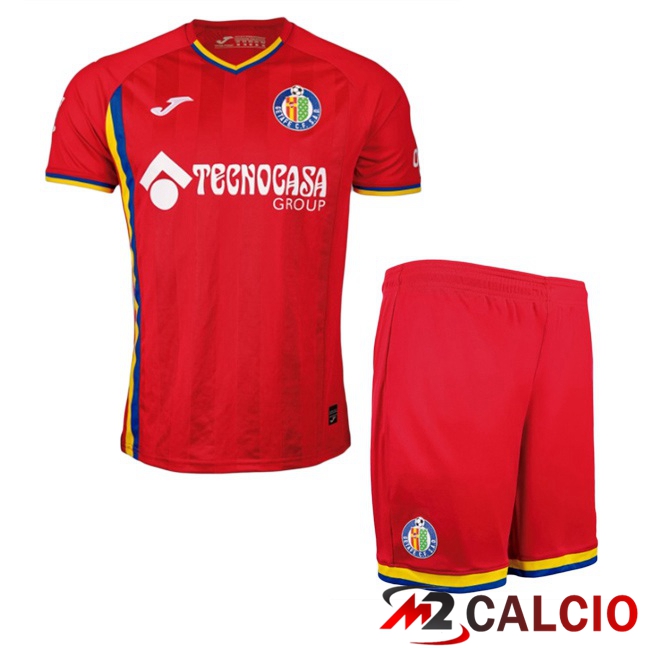 Maglie Calcio Getafe CF Bambino Seconda Rosso 2025/2026