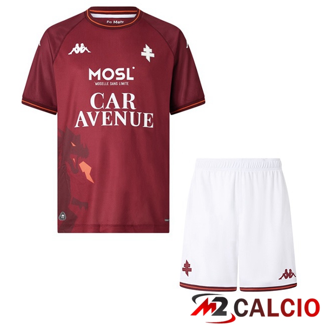 Maglie Calcio FC Metz Bambino Prima Marrone 2025/2026