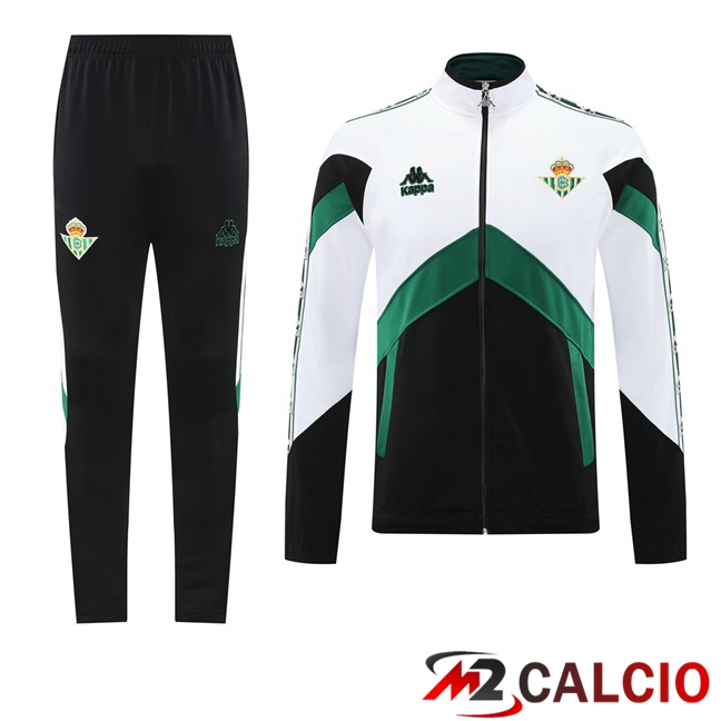 Insieme Tuta Calcio - Giacca Real Betis Bianco Verde 2025/2026