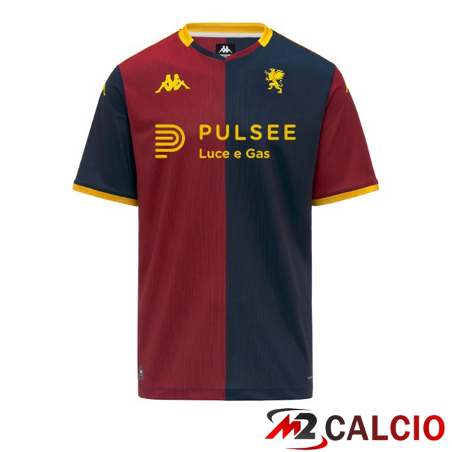 Maglie Calcio Genoa CFC Prima Rosso Blu Reale 2025/2026