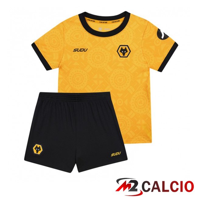 Maglie Calcio Wolves Bambino Prima Giallo 2025/2026