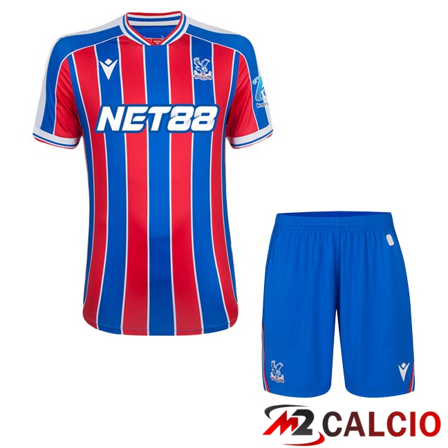 Maglie Calcio Crystal Palace Bambino Prima Rosso Blu 2025/2026