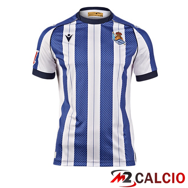 Maglie Calcio Real Sociedad Prima Blu Bianco 2025/2026