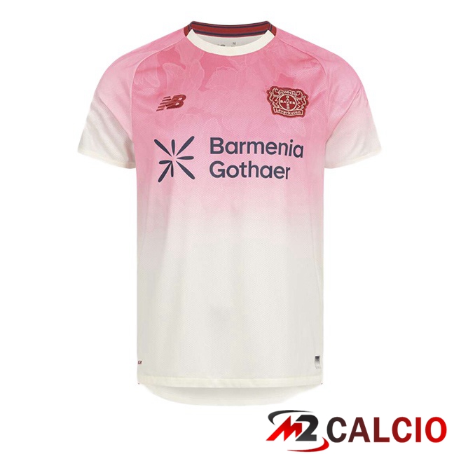 Maglie Calcio Bayer 04 Leverkusen Seconda Bianco Rosa 2025/2026