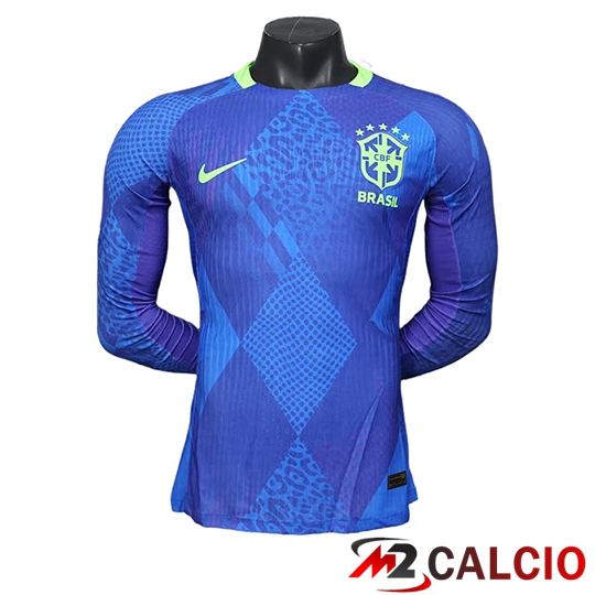Maglie Calcio Brasile Seconda Manica Lunga 2025 2026