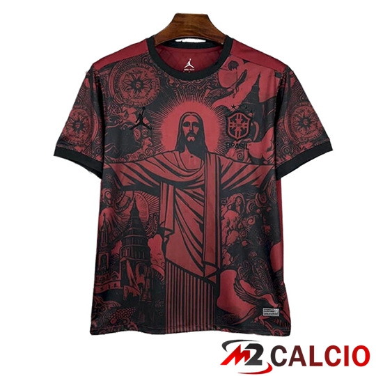 Maglie Calcio Brasile Edizione Speciale Rosso Nero 2025 2026