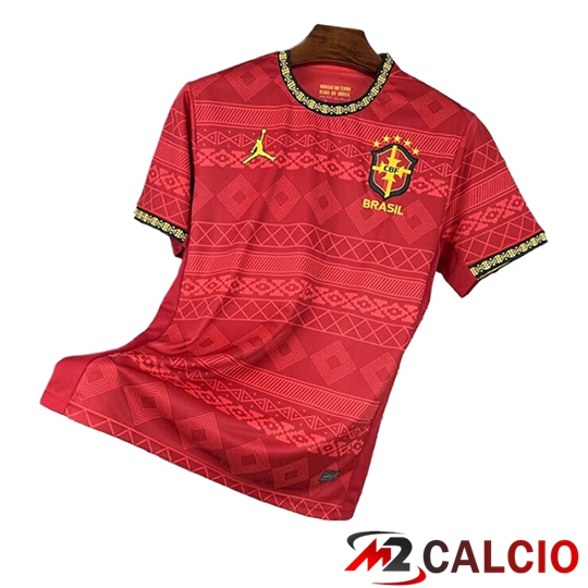Maglie Calcio Brasile Edizione Speciale Rosso 2025 2026
