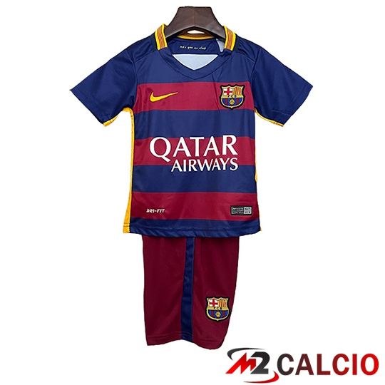 Maglie Calcio FC Barcellona Retro Bambino Prima 2015 2016