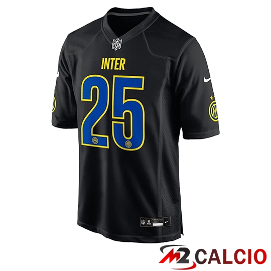 Maglie Calcio Inter Milan x NFL Edizione Speciale Nero 2025 2026
