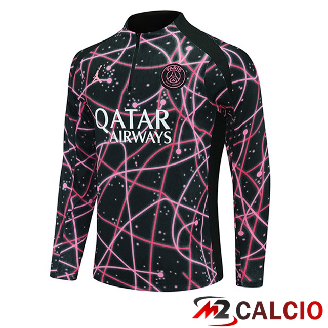 Felpa Allenamento Jordan Paris PSG Nero Rosa 2025/2026