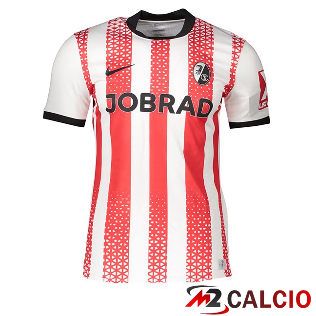 Maglie Calcio SC Fribourg Prima Rosso Bianco 2025/2026