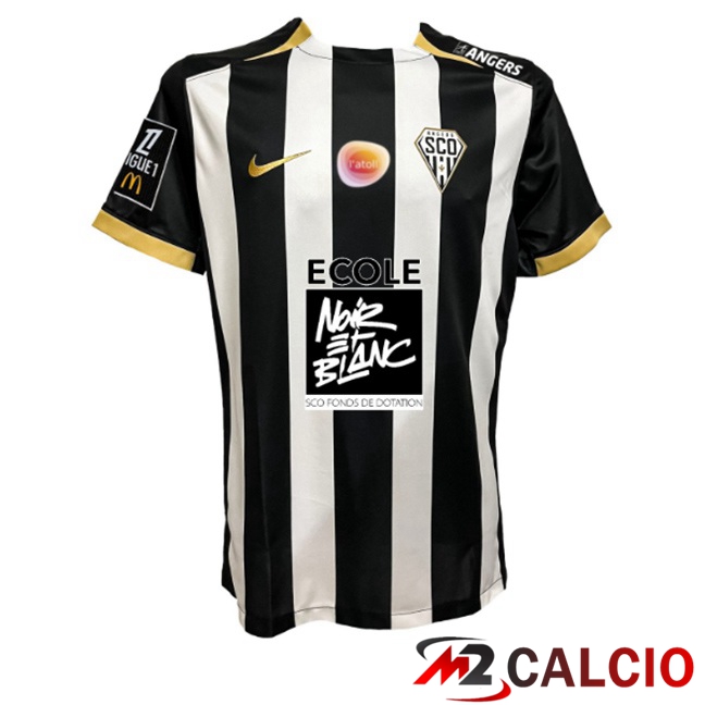 Maglie Calcio Angers SCO Prima Nero Bianco 2025/2026