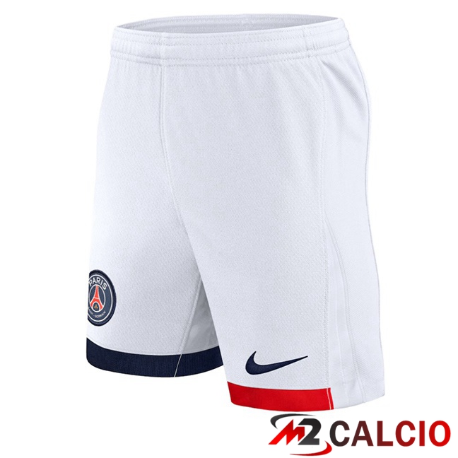 Pantaloncini Calcio Paris PSG Seconda Bianco 2025/2026