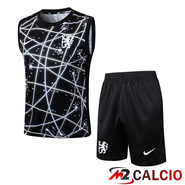 Canotta Allenamento FC Chelsea + Pantaloncini Nero 2025/2026